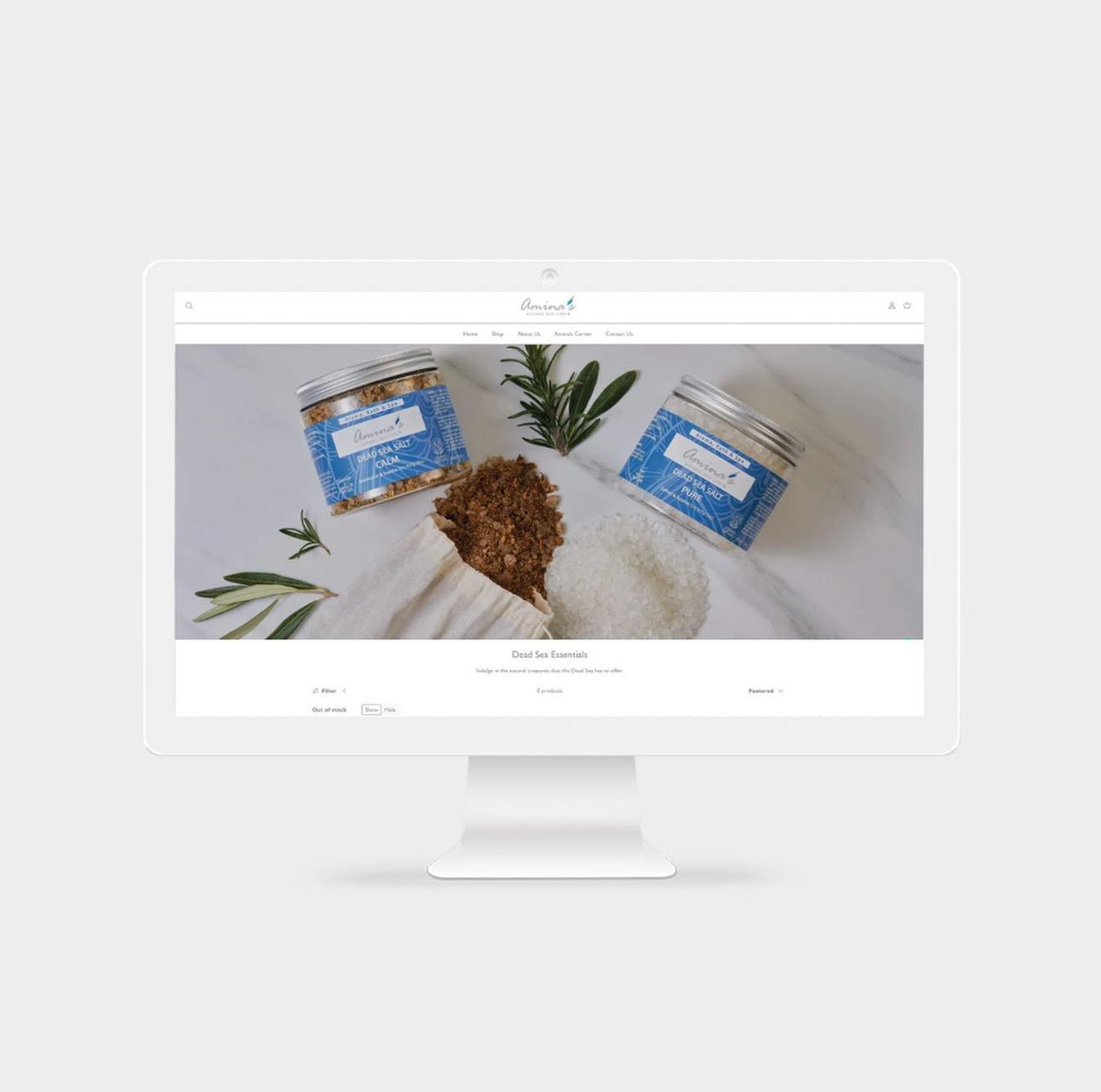 Dead Sea E-commerce website